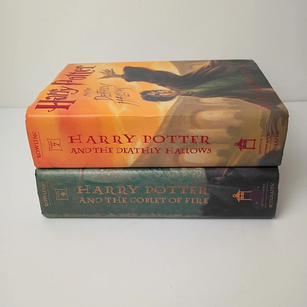 Harry Potter HC Lot - Books 4 and 7 JK Rowling - Goblet of Fire, Deathly Hallows
